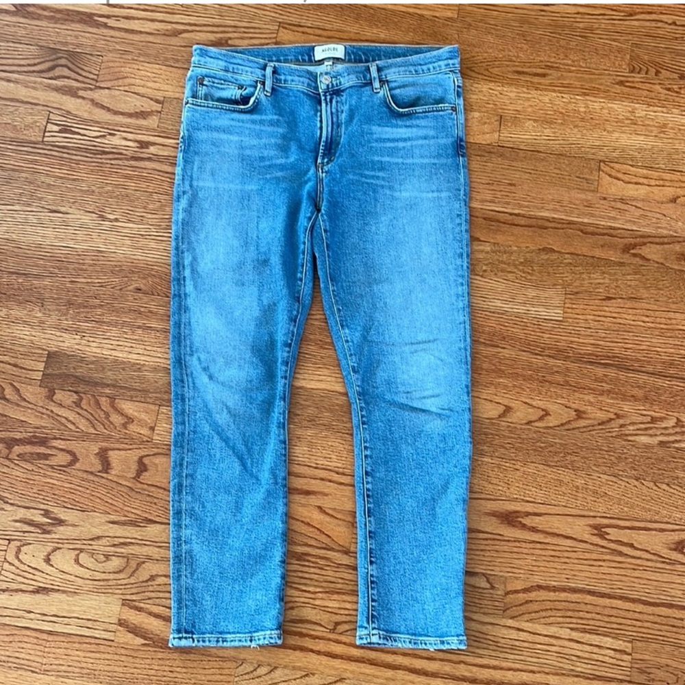 AGOLDE Premium Jeans Toni Light Wash Mid Rise Slim Straight Sz 30 PERFECT